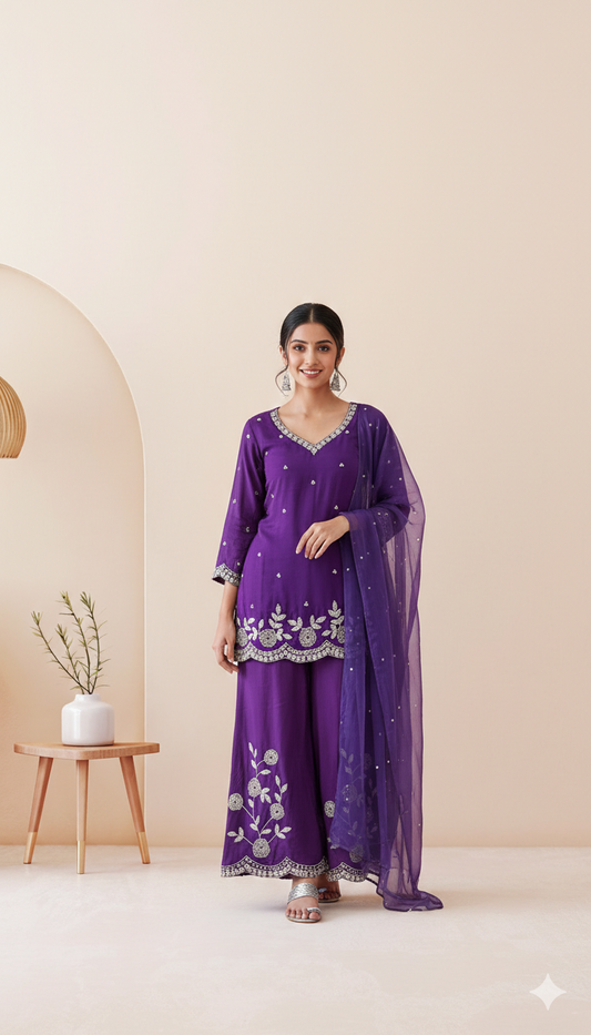 AMETRINE GRACE SHARARA SUIT-1447