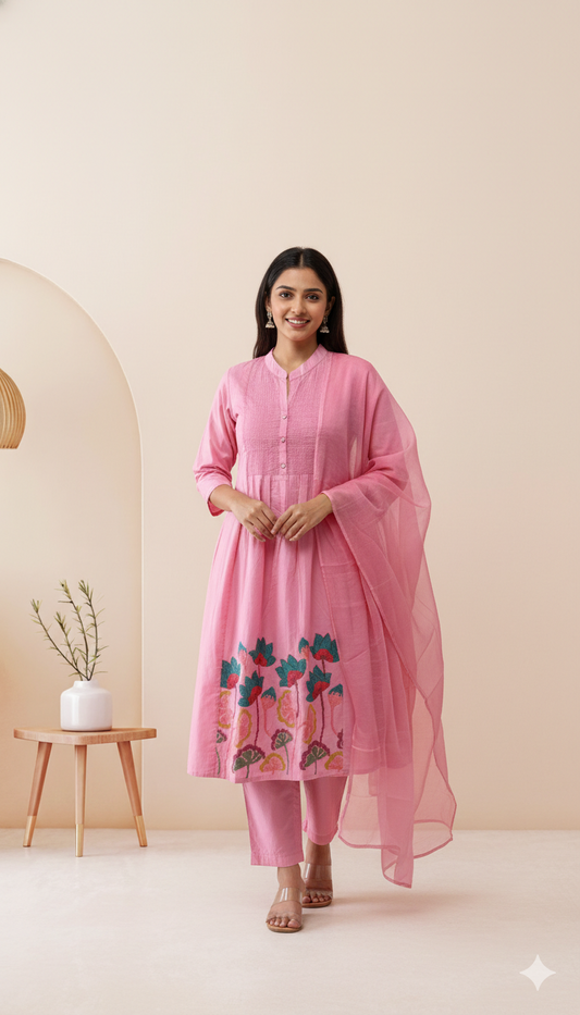 LOTUS BLOOM KURTI SET-2035