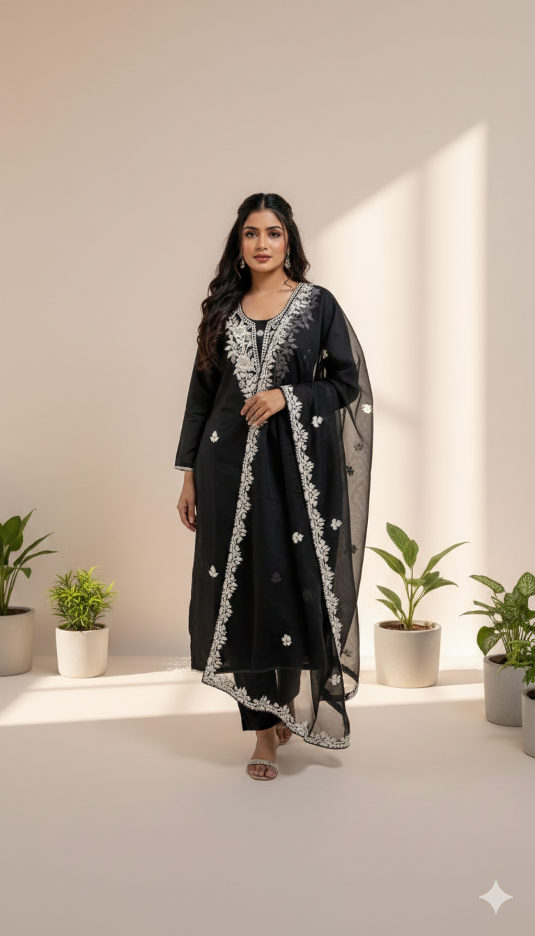 BLACK PEARL ETHNIC SUIT - 1407