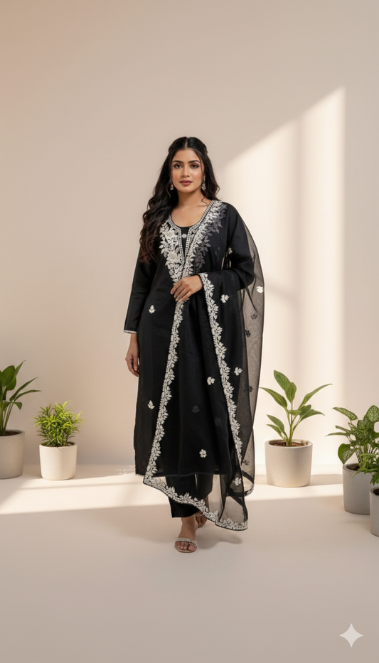 BLACK PEARL ETHNIC SUIT - 1407