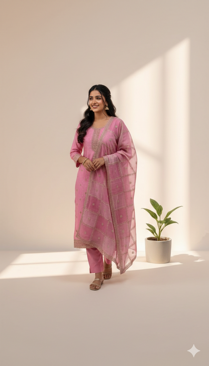 GULAB ELEGANCE ETHNIC SUIT - 1354