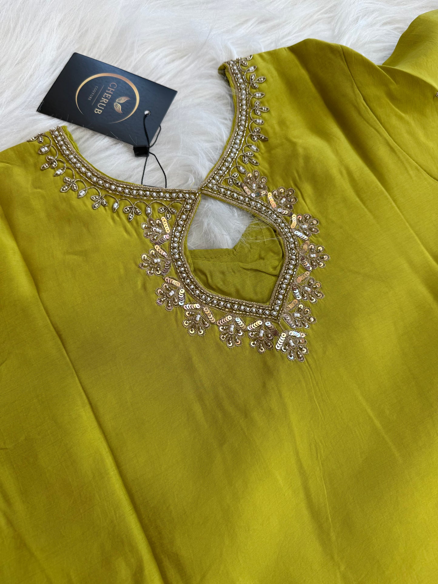 LIME GLOW ETHNIC SUIT-1191