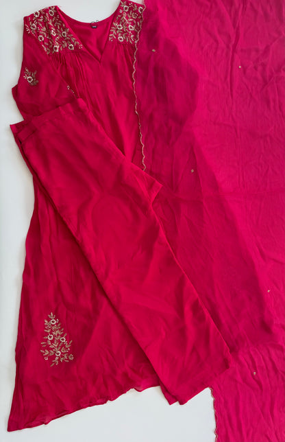PINK CHINON ETHNIC SET-1858