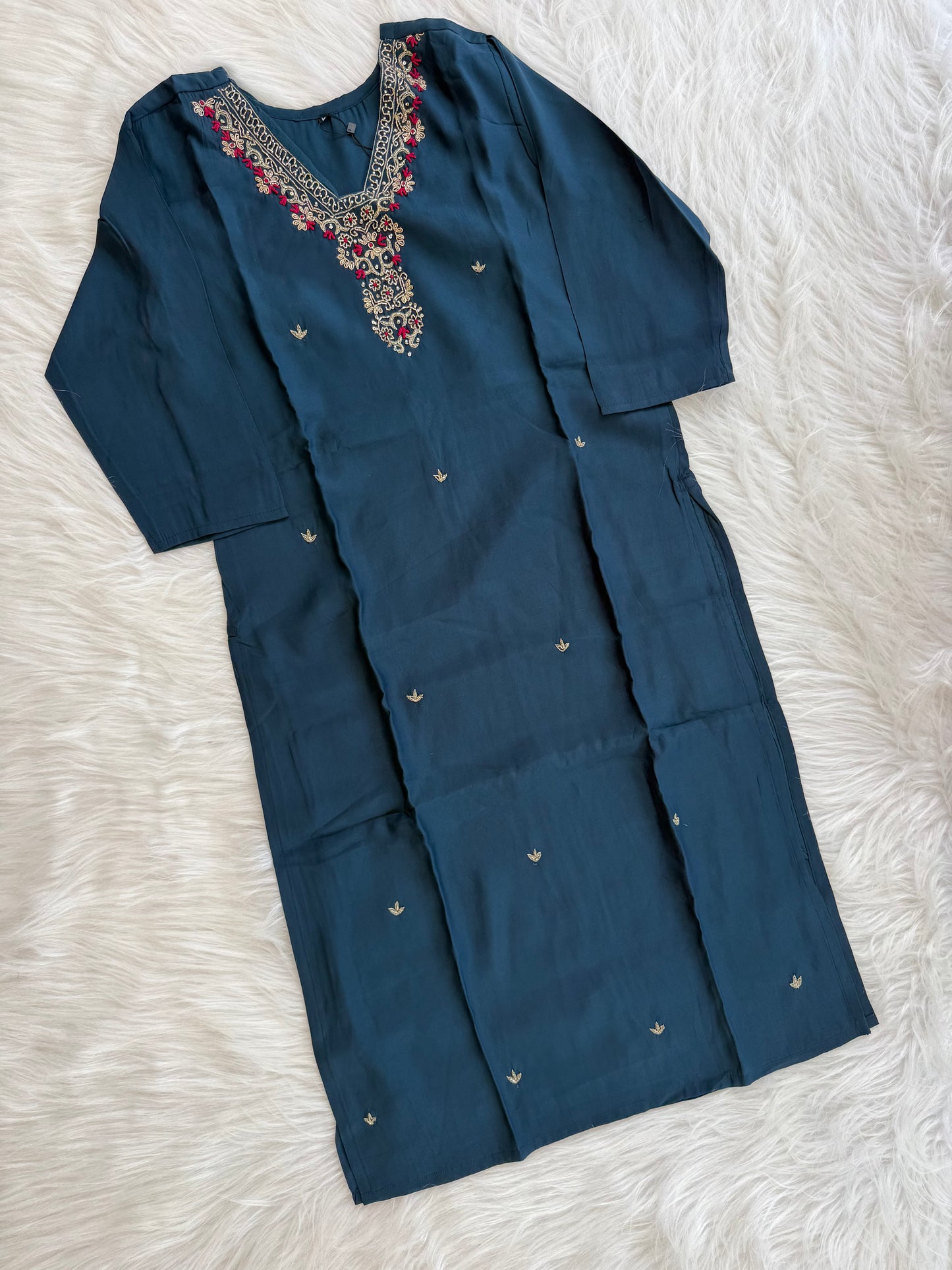 MIDNIGHT BLOOM ETHNIC SUIT-1193