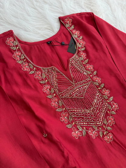 CRIMSON GLOW ETHNIC SUIT-1168