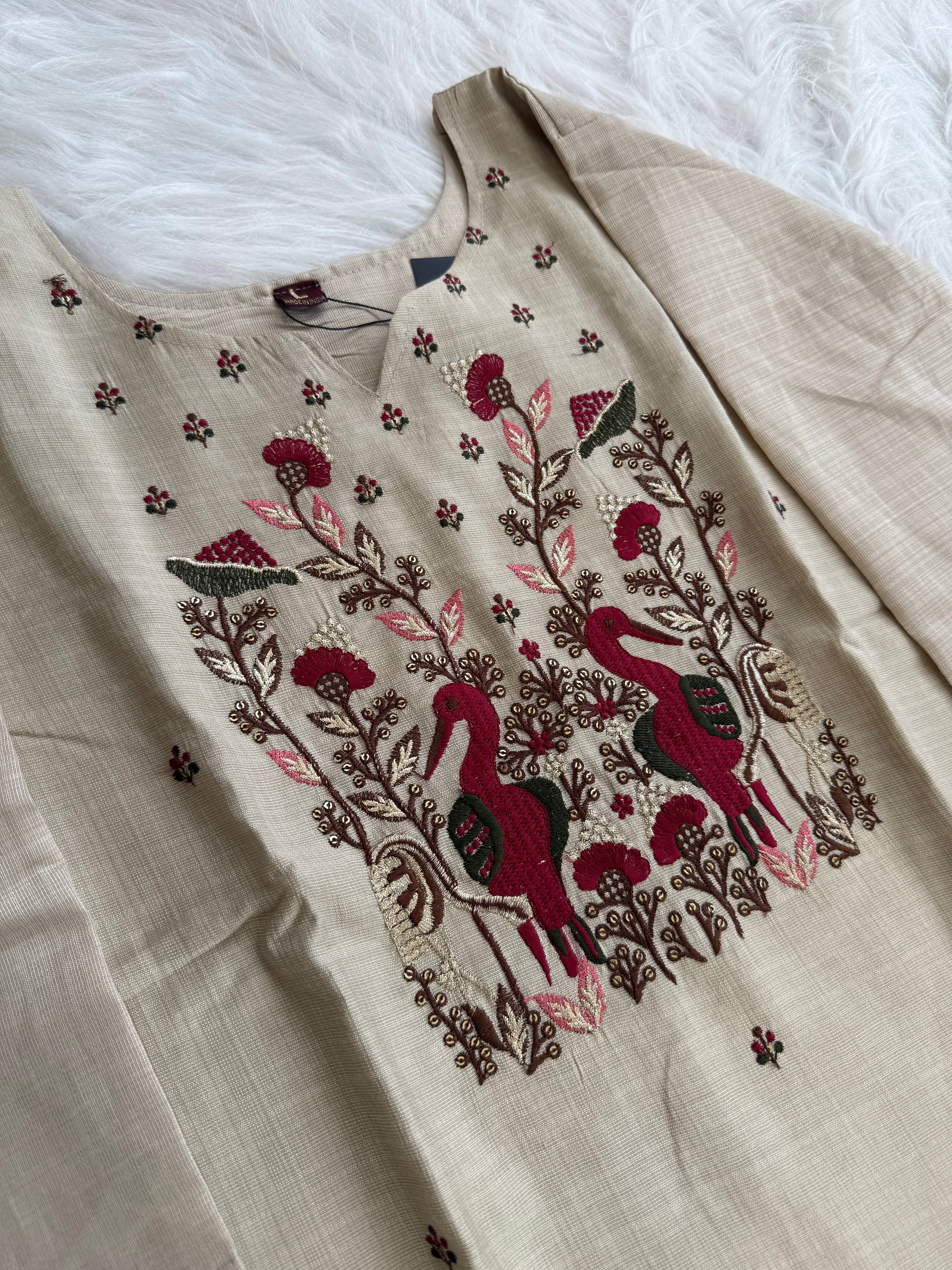 IVORY BLOOM ETHNIC SUIT