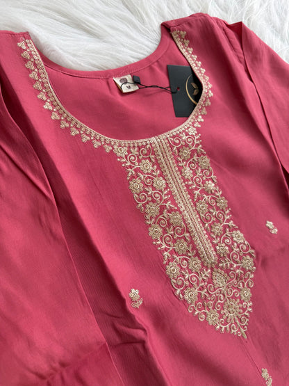 DUSTY ROSE ETHNIC SUIT-1018