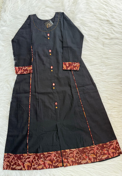 BLACK MYSTIQUE KURTI SET-1161