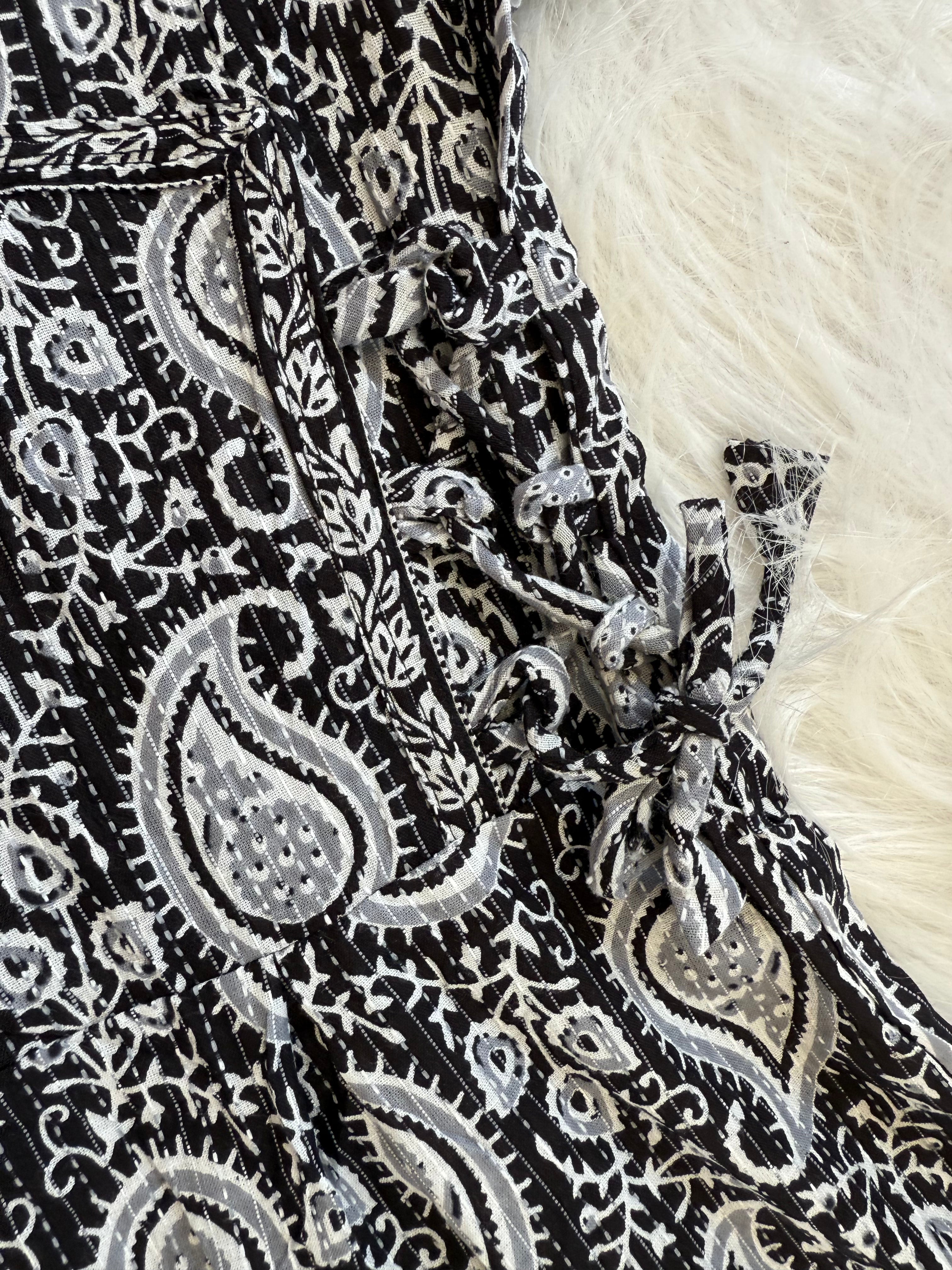 BLACK HERITAGE KURTI-5012