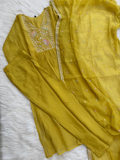 LEMON BLOOM  ETHNIC SUIT-2029
