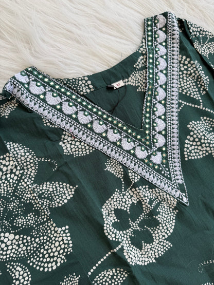 MOSS BLOOM KURTI SET-1224