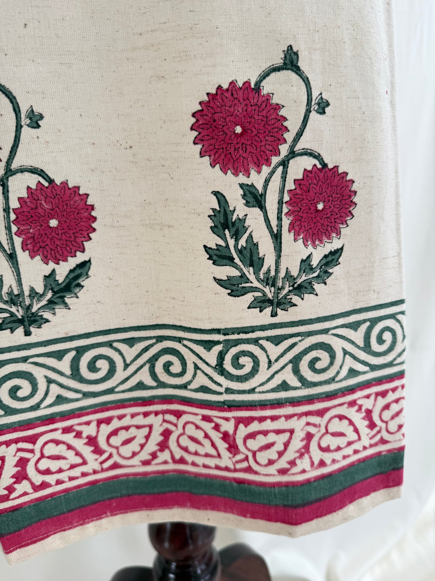 KHADI LACE FLORAL KURTI-6149
