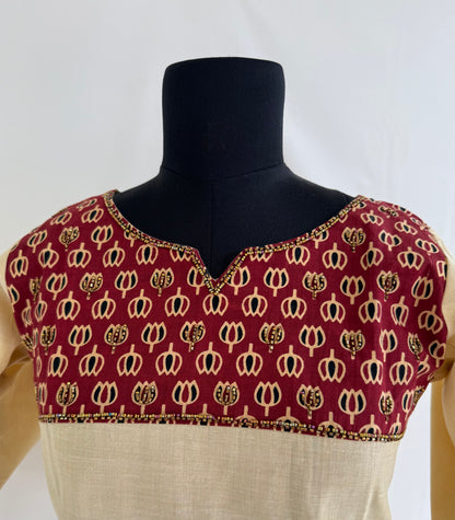 KASAVU YOKE KURTI-6134