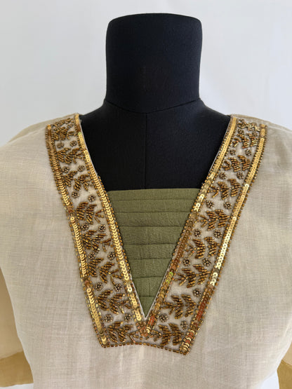 KASAVU TISSUE KURTI-6009