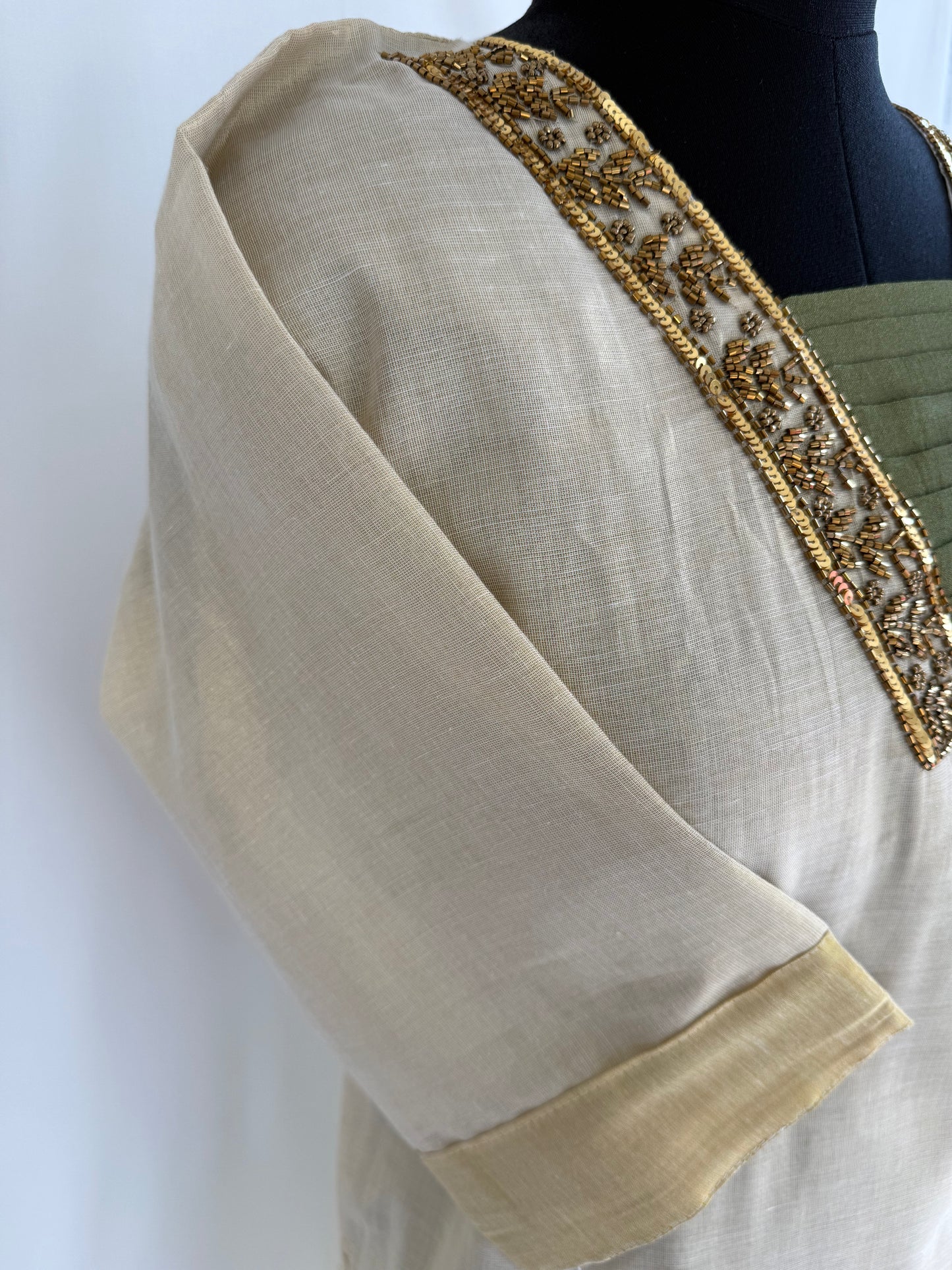 KASAVU TISSUE KURTI-6009