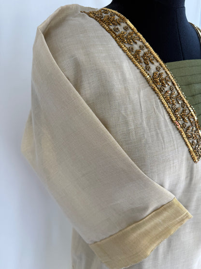 KASAVU TISSUE KURTI-6009