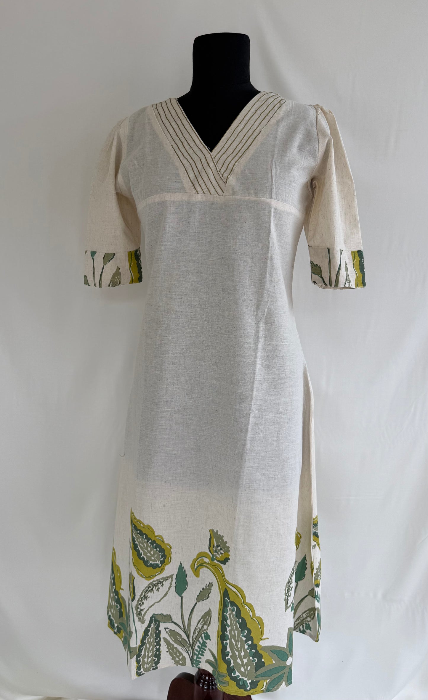 KHADI LEAF KURTI-6136