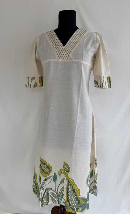 KHADI LEAF KURTI-6136