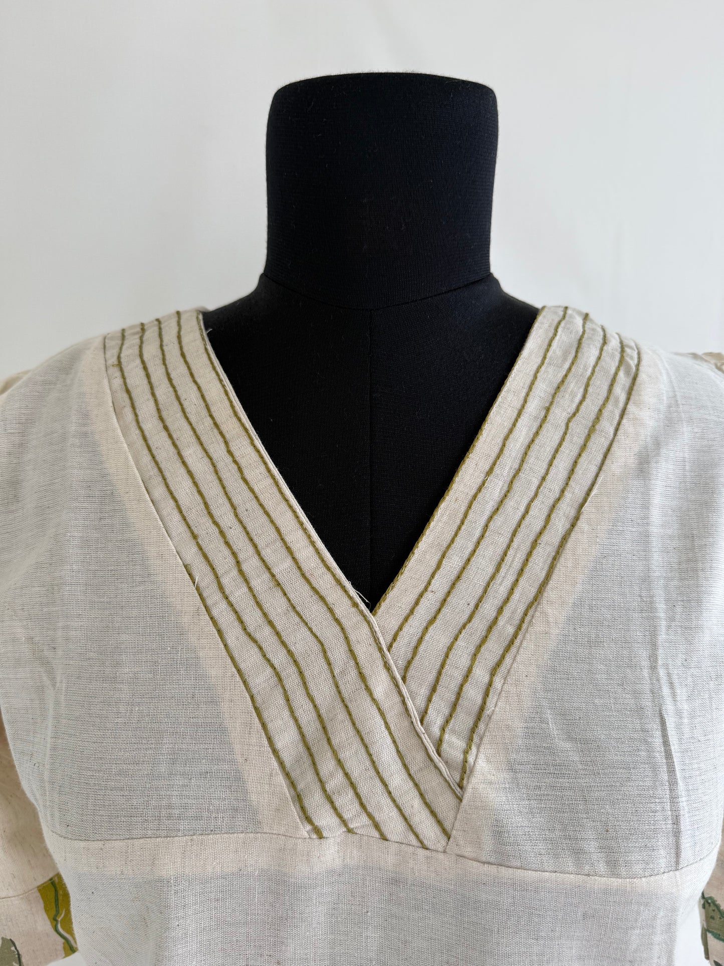 KHADI LEAF KURTI-6136