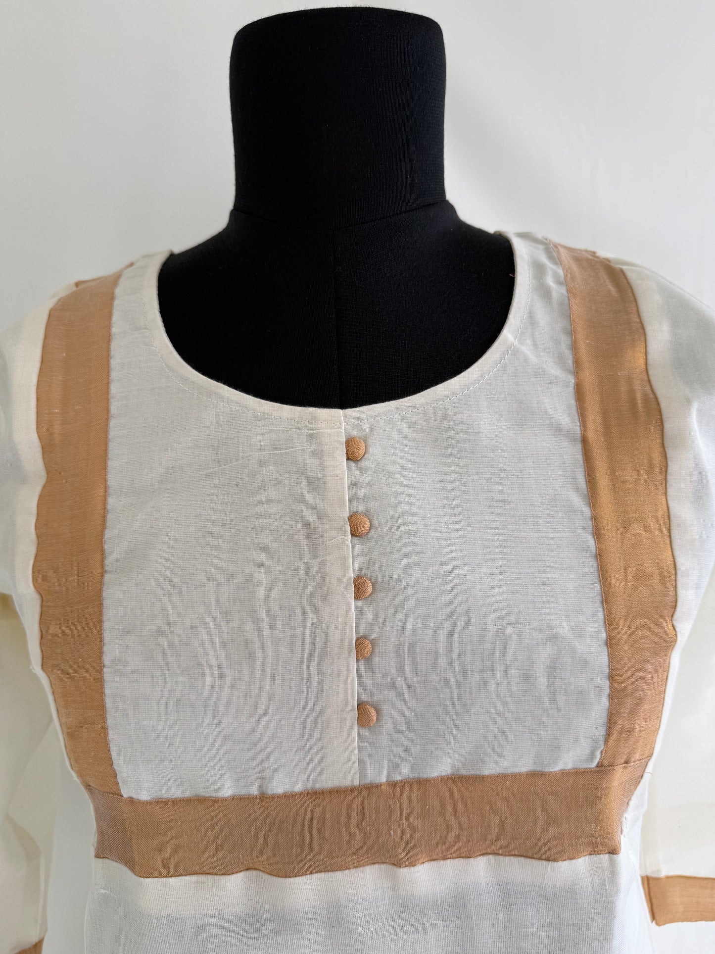 COTTON KASAVU KURTI-6131