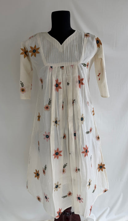 CREAM FLORAL COORDSET-0150