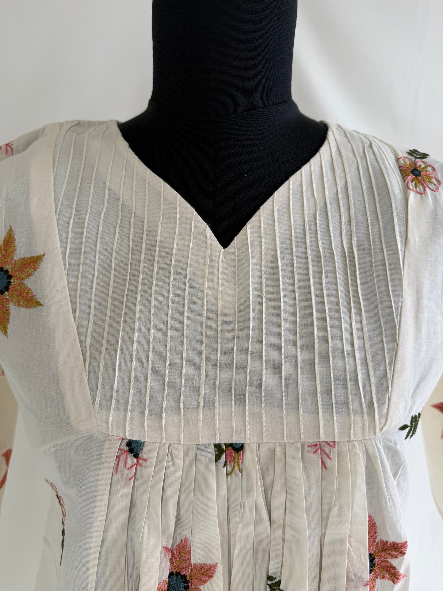 CREAM FLORAL COORDSET-0150