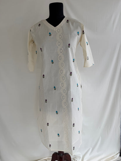 CREAM FLORAL COORDSET-0149