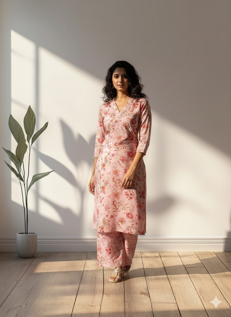 CHERRY PETALS CO-ORD SET -0029