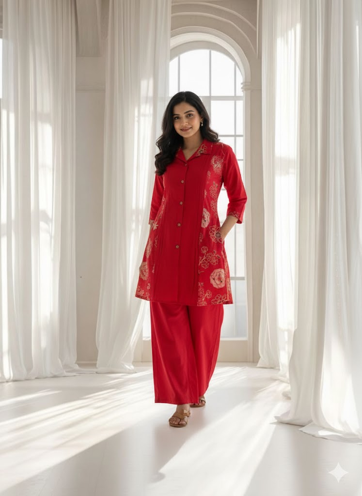 FUCHSIA FLARE CO-ORD SET-0023