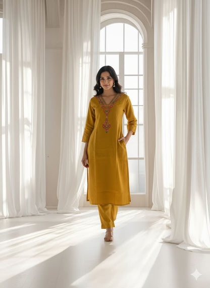 GOLDEN GARDEN CO-ORD SET-0025