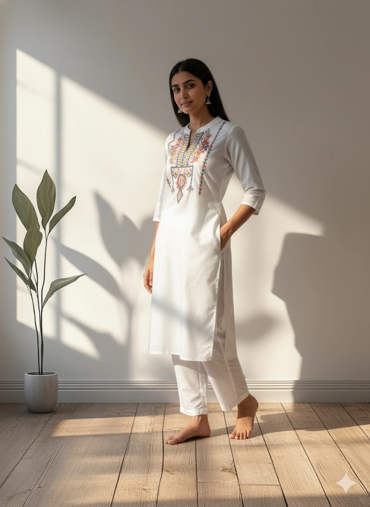 WHITE MIRAGE CO-ORD SET-0021