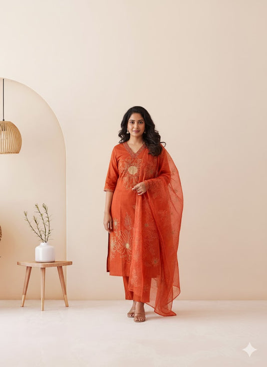 SUN FLARE KURTI SET-1286