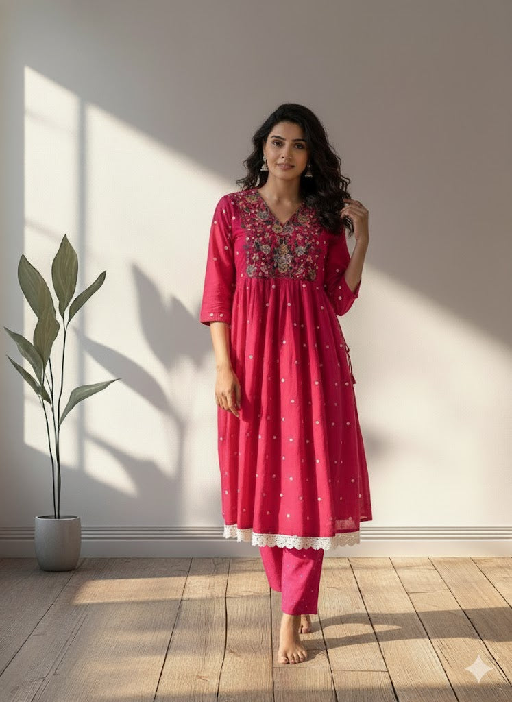 POLKA PETALS CO-ORD SET - 0010