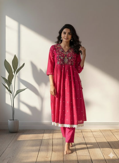 POLKA PETALS CO-ORD SET - 0010