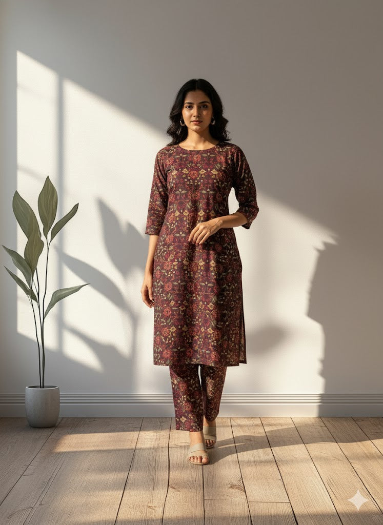 ROYAL PURPLE CO-ORD SET-0035