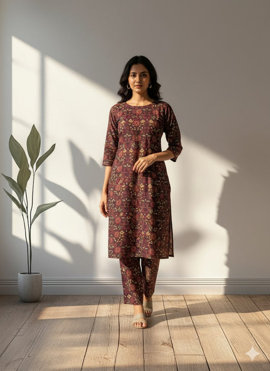 ROYAL PURPLE CO-ORD SET-0035