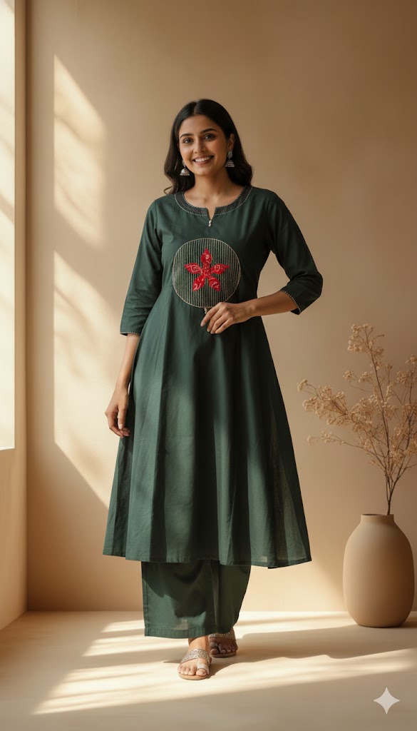 GREEN AURA COORD SET-0074