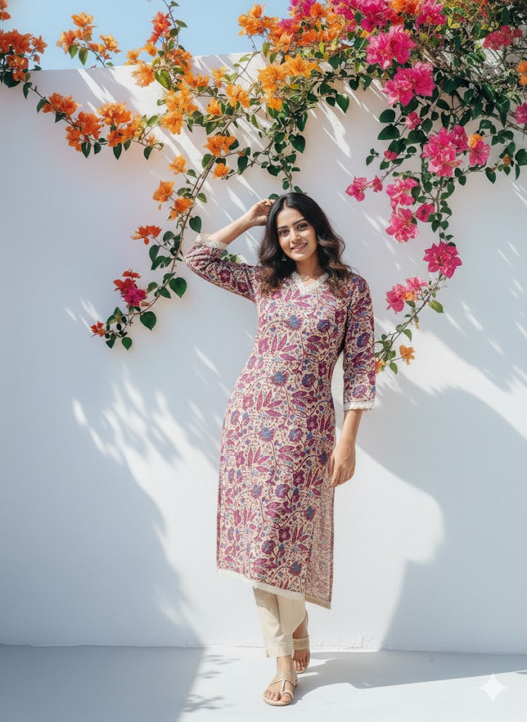 FLORAL CASCADE CO-ORD SET-1261