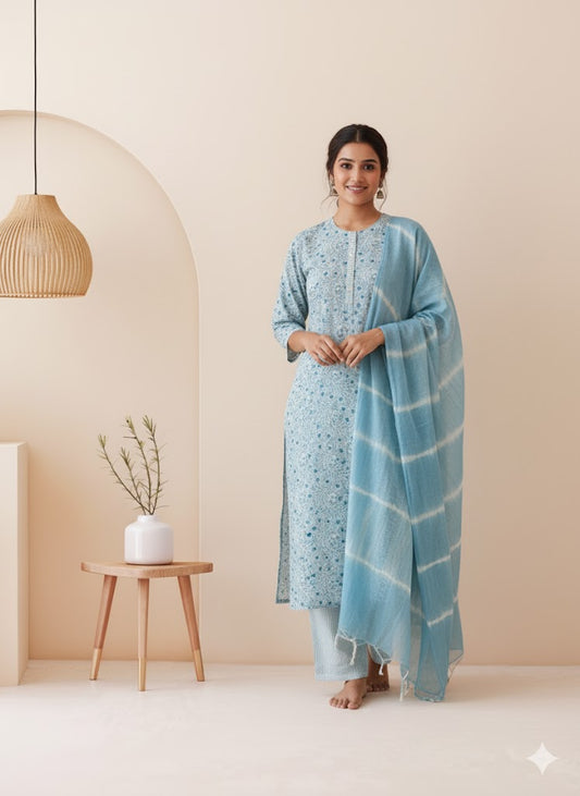 AQUA MIST KURTI SET-1264