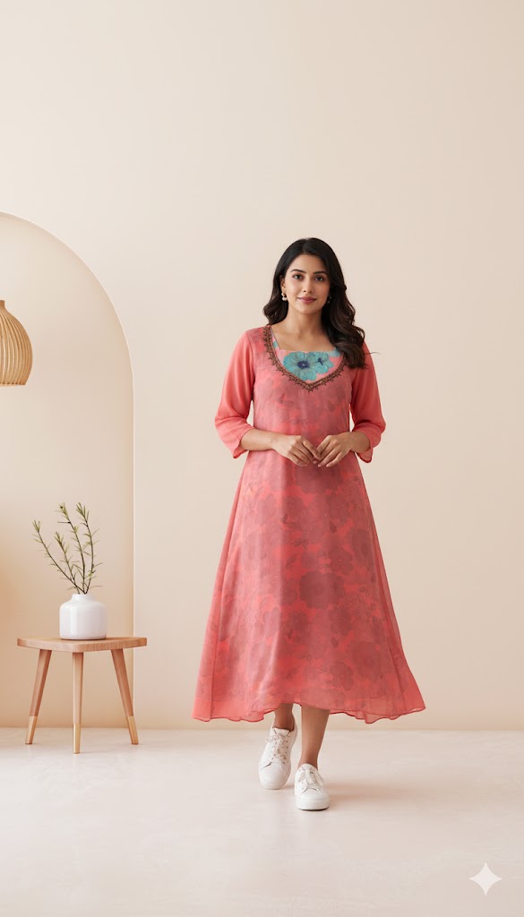 GARDENIA PINK DRESS-3026