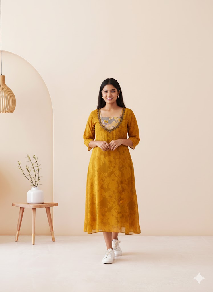 GARDENIA YELLOW DRESS-3026