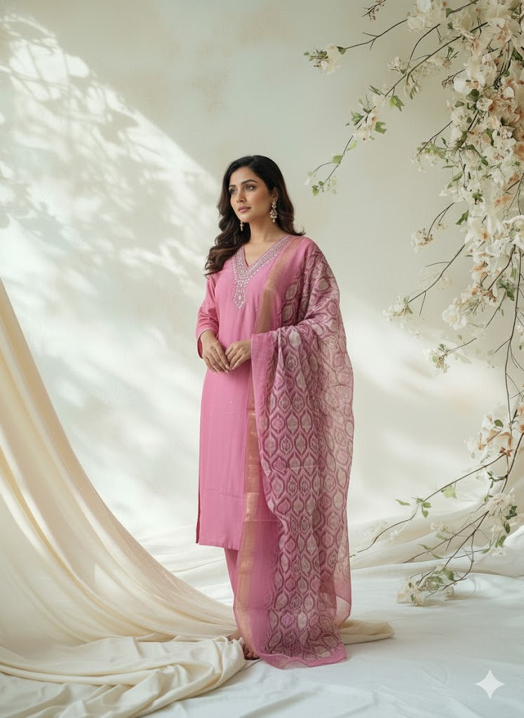 BLUSH ELEGANCE ETHNIC SUIT-1181