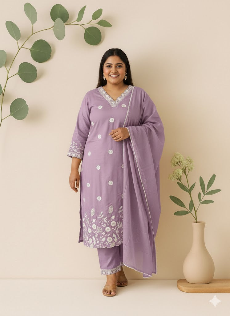 LILAC PETAL ETHNIC SUIT-1257