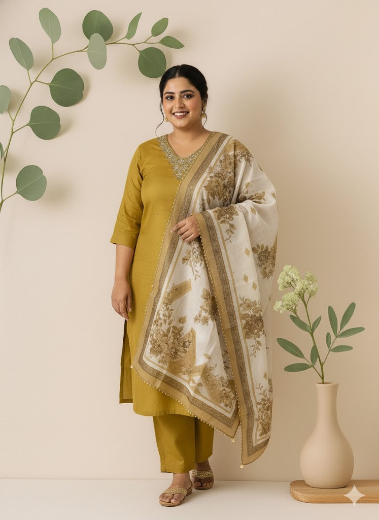 HONEY GLOW ETHNIC SUIT-1112