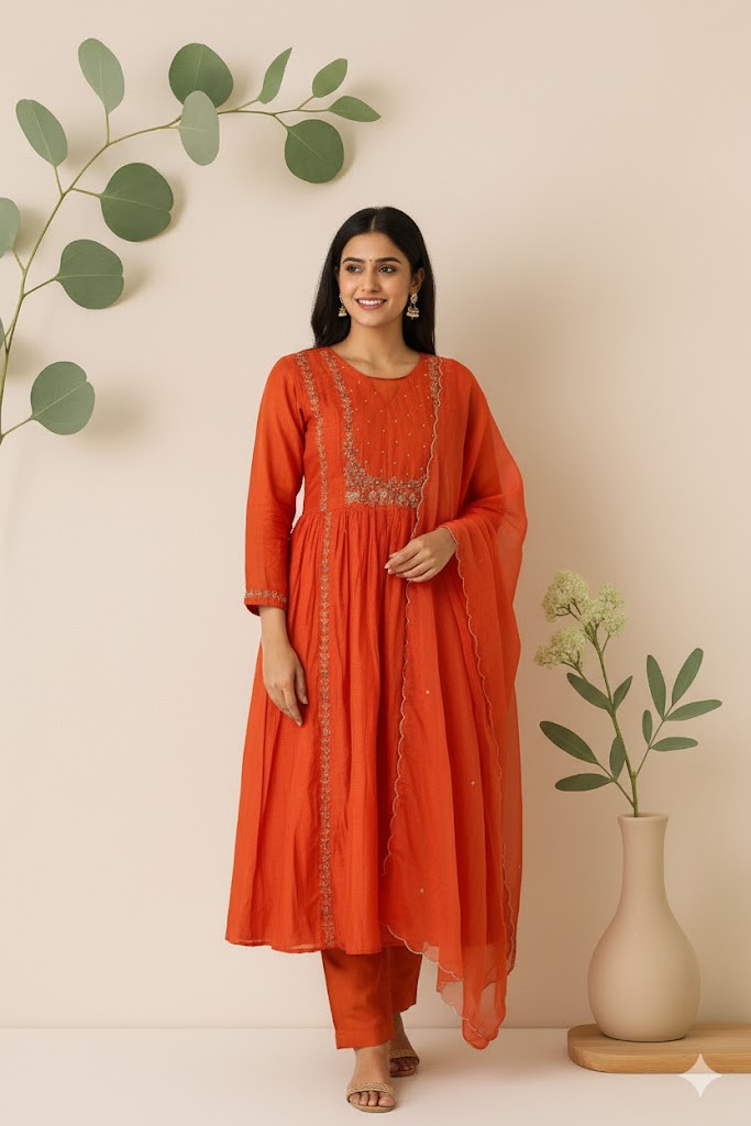 RUSTIC RADIANCE ETHNIC SUIT-MC03