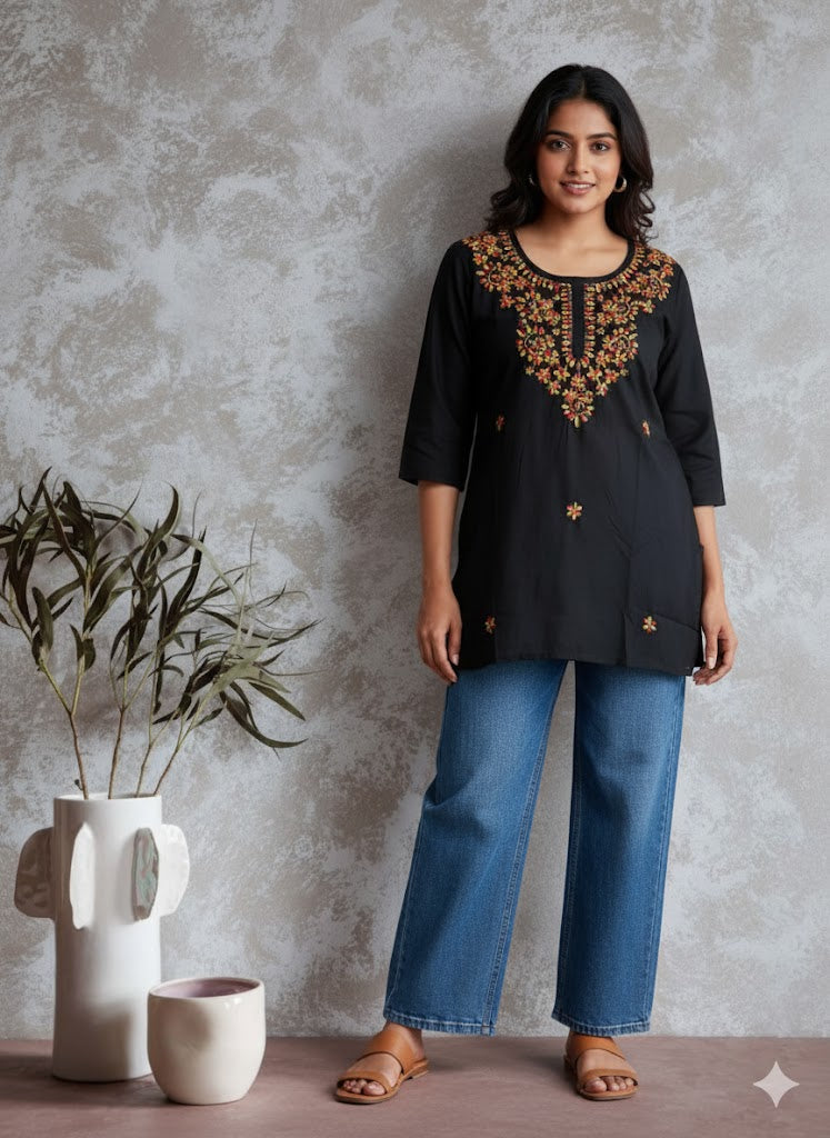 BLACK ORCHID KURTI-5014