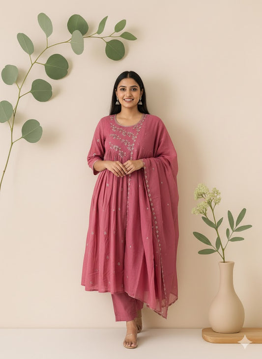 BLUSH VINTAGE ETHNIC SUIT-MC-05
